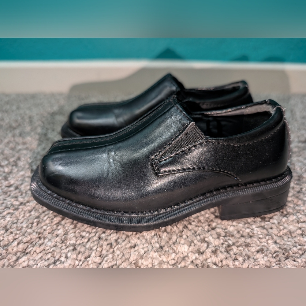 Kids Dress Shoes Deer Stags Black Loafers